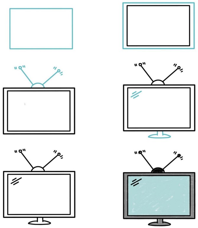 How to draw a TV